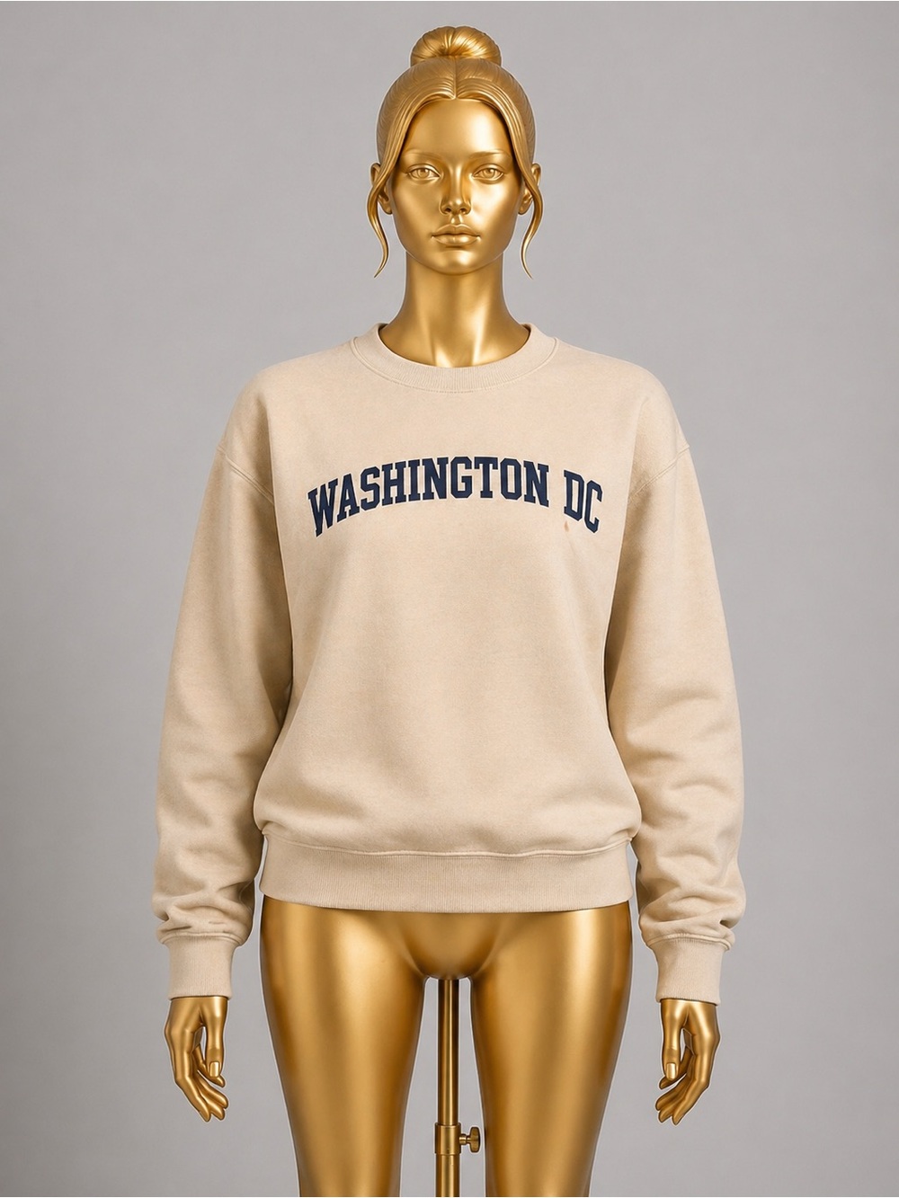 Gildan Beige Washington DC Sweatshirt